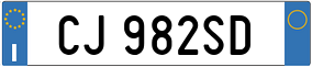 Truck License Plate